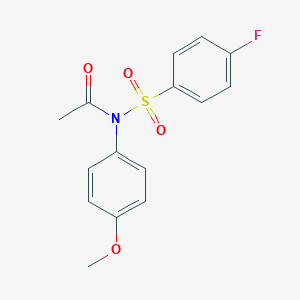 N-acetyl-4-fluoro-N-(4-methoxyphenyl)benzenesulfonamide