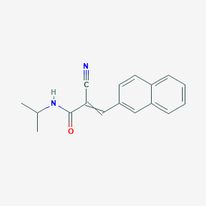 molecular formula C17H16N2O B2807391 (Z)-2-Cyano-3-naphthalen-2-yl-N-propan-2-ylprop-2-enamide CAS No. 868232-32-0