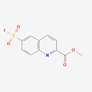 molecular formula C11H8FNO4S B2807392 Methyl 6-fluorosulfonylquinoline-2-carboxylate CAS No. 2287299-92-5