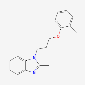 molecular formula C18H20N2O B2807397 2-methyl-1-(3-(o-tolyloxy)propyl)-1H-benzo[d]imidazole CAS No. 714260-96-5