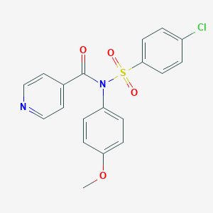 4-chloro-N-isonicotinoyl-N-(4-methoxyphenyl)benzenesulfonamide