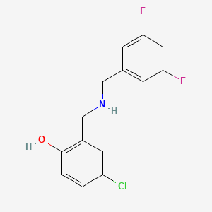 4-Chloro-2-{[(3,5-difluorobenzyl)amino]methyl}phenol