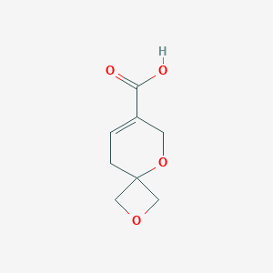 molecular formula C8H10O4 B2807425 2,5-Dioxaspiro[3.5]non-7-ene-7-carboxylic acid CAS No. 2551117-57-6