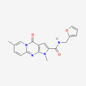 N-(furan-2-ylmethyl)-1,7-dimethyl-4-oxo-1,4-dihydropyrido[1,2-a]pyrrolo[2,3-d]pyrimidine-2-carboxamide
