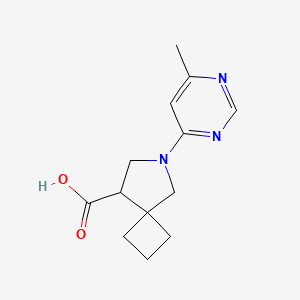 6-(6-Methylpyrimidin-4-yl)-6-azaspiro[3.4]octane-8-carboxylic acid