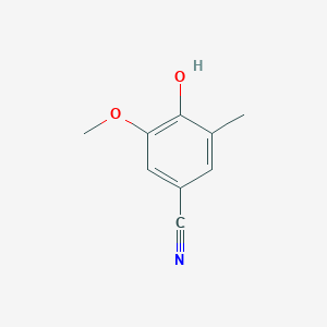 molecular formula C9H9NO2 B2807464 4-Hydroxy-3-methoxy-5-methylbenzonitrile CAS No. 173900-47-5