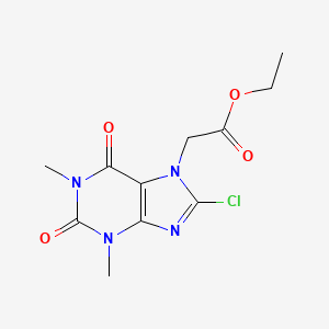 Ethyl 2-(8-chloro-1,3-dimethyl-2,6-dioxopurin-7-yl)acetate