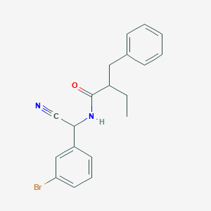 molecular formula C19H19BrN2O B2807487 2-Benzyl-N-[(3-bromophenyl)-cyanomethyl]butanamide CAS No. 2418659-04-6