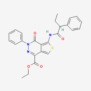 Ethyl 4-oxo-3-phenyl-5-(2-phenylbutanoylamino)thieno[3,4-d]pyridazine-1-carboxylate