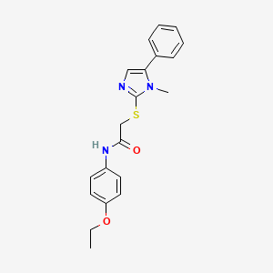 N-(4-ethoxyphenyl)-2-(1-methyl-5-phenylimidazol-2-yl)sulfanylacetamide