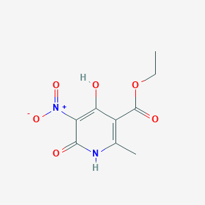 molecular formula C9H10N2O6 B2807498 Ethyl 4,6-dihydroxy-2-methyl-5-nitronicotinate CAS No. 5244-31-5