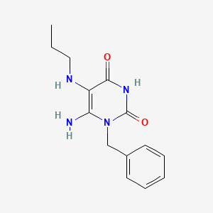 6-Amino-1-benzyl-5-(propylamino)-1,2,3,4-tetrahydropyrimidine-2,4-dione
