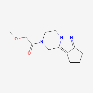 2-methoxy-1-(3,4,8,9-tetrahydro-1H-cyclopenta[3,4]pyrazolo[1,5-a]pyrazin-2(7H)-yl)ethanone