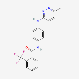 N-(4-((6-methylpyridazin-3-yl)amino)phenyl)-2-(trifluoromethyl)benzamide