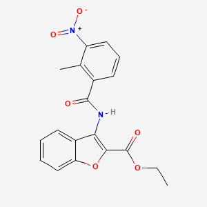 Ethyl 3-(2-methyl-3-nitrobenzamido)benzofuran-2-carboxylate