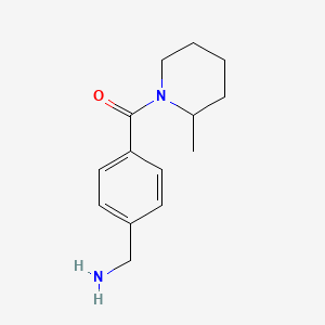 1-(4-[(2-Methylpiperidin-1-yl)carbonyl]phenyl)methanamine