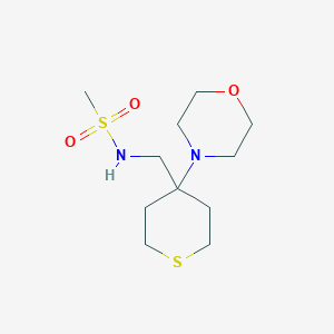 N-[(4-Morpholin-4-ylthian-4-yl)methyl]methanesulfonamide