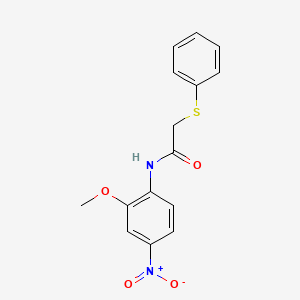 N-(2-methoxy-4-nitrophenyl)-2-(phenylsulfanyl)acetamide