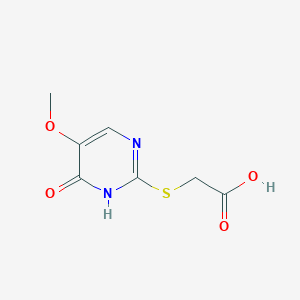 2-[(4-Hydroxy-5-methoxy-2-pyrimidinyl)sulfanyl]acetic acid