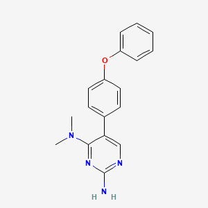 molecular formula C18H18N4O B2807546 N~4~,N~4~-dimethyl-5-(4-phenoxyphenyl)-2,4-pyrimidinediamine CAS No. 338402-75-8