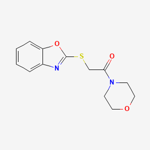 2-(1,3-Benzoxazol-2-ylsulfanyl)-1-(morpholin-4-yl)ethan-1-one