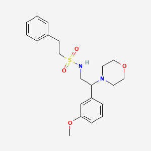 N-(2-(3-methoxyphenyl)-2-morpholinoethyl)-2-phenylethanesulfonamide