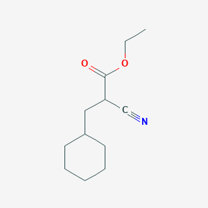 molecular formula C12H19NO2 B2807608 2-Cyano-3-cyclohexylpropionic acid ethyl ester CAS No. 78811-40-2