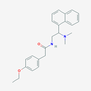 molecular formula C24H28N2O2 B2807614 N-(2-(dimethylamino)-2-(naphthalen-1-yl)ethyl)-2-(4-ethoxyphenyl)acetamide CAS No. 920395-52-4