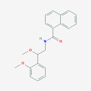 molecular formula C21H21NO3 B2807617 N-(2-methoxy-2-(2-methoxyphenyl)ethyl)-1-naphthamide CAS No. 1795484-91-1
