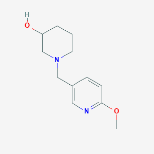 1-[(6-Methoxypyridin-3-yl)methyl]piperidin-3-ol