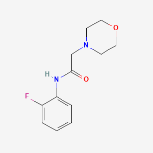 molecular formula C12H15FN2O2 B2807624 N-(2-fluorophenyl)-2-morpholinoacetamide CAS No. 143423-94-3