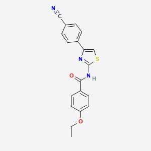 molecular formula C19H15N3O2S B2807639 N-[4-(4-cyanophenyl)-1,3-thiazol-2-yl]-4-ethoxybenzamide CAS No. 328118-31-6