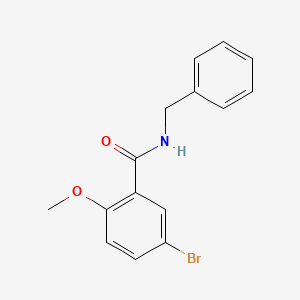 molecular formula C15H14BrNO2 B2807648 N-苄基-5-溴-2-甲氧基苯甲酰胺 CAS No. 831252-42-7