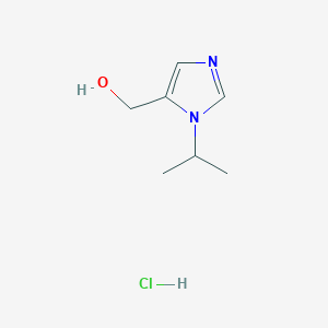 molecular formula C7H13ClN2O B2807650 (1-Isopropyl-1H-imidazol-5-yl)methanol hydrochloride CAS No. 1609395-23-4