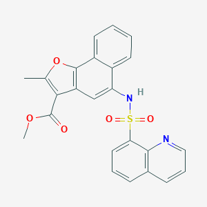 Methyl 2-methyl-5-[(8-quinolinylsulfonyl)amino]naphtho[1,2-b]furan-3-carboxylate