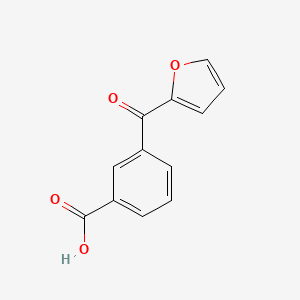 molecular formula C12H8O4 B2807671 3-(Furan-2-carbonyl)benzoic acid CAS No. 1266996-72-8