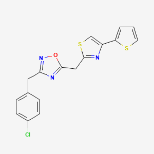 1-[2-({[(4-fluorobenzyl)amino]carbonyl}amino)ethyl]-N-isopropyl-1H-1,2,3-benzotriazole-5-sulfonamide