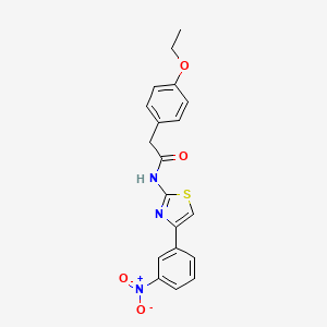 2-(4-ethoxyphenyl)-N-[4-(3-nitrophenyl)-1,3-thiazol-2-yl]acetamide