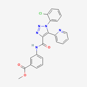 methyl 3-({[1-(2-chlorophenyl)-5-pyridin-2-yl-1H-1,2,3-triazol-4-yl]carbonyl}amino)benzoate