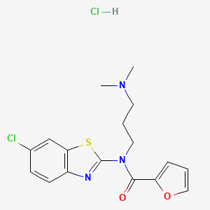 N-(6-chlorobenzo[d]thiazol-2-yl)-N-(3-(dimethylamino)propyl)furan-2-carboxamide hydrochloride