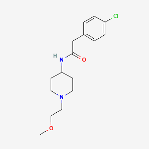 2-(4-chlorophenyl)-N-(1-(2-methoxyethyl)piperidin-4-yl)acetamide