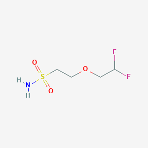 molecular formula C4H9F2NO3S B2807713 2-(2,2-二氟乙氧基)乙烷-1-磺酰胺 CAS No. 1461707-04-9