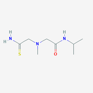 molecular formula C8H17N3OS B2807747 2-[(氨甲酰硫基)甲基(甲基)氨基]-N-(异丙基)乙酰胺 CAS No. 871497-72-2