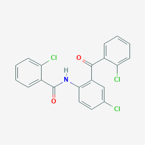 2-chloro-N-[4-chloro-2-(2-chlorobenzoyl)phenyl]benzamide