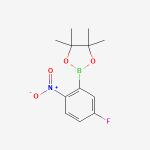 2-(5-Fluoro-2-nitrophenyl)-4,4,5,5-tetramethyl-1,3,2-dioxaborolane