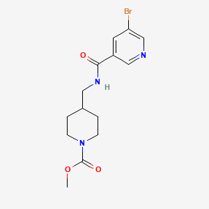 Methyl 4-((5-bromonicotinamido)methyl)piperidine-1-carboxylate