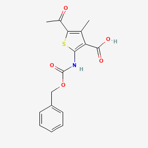 5-Acetyl-4-methyl-2-(phenylmethoxycarbonylamino)thiophene-3-carboxylic acid