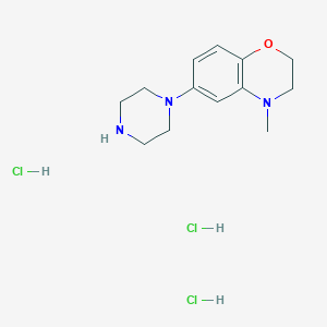 4-Methyl-6-piperazin-1-yl-2,3-dihydro-1,4-benzoxazine;trihydrochloride