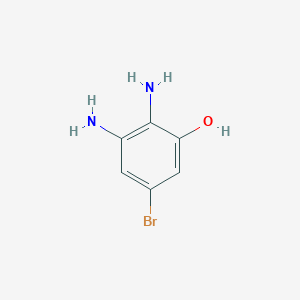 molecular formula C6H7BrN2O B2807783 2,3-Diamino-5-bromophenol CAS No. 1628908-26-8