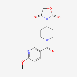 3-(1-(6-Methoxynicotinoyl)piperidin-4-yl)oxazolidine-2,4-dione